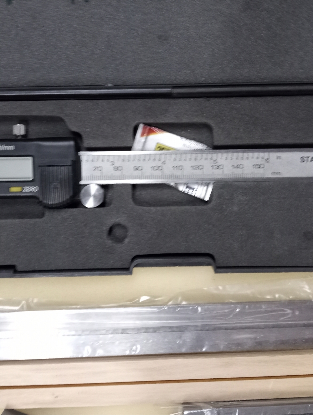 Machinist Lot Tools W/Digital Caliper with Stainless Steel Scale